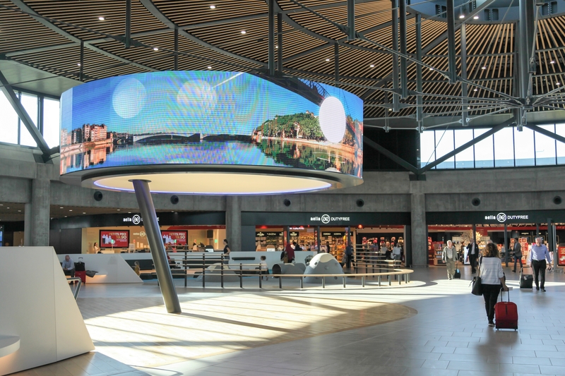 Lyon Airport consists of a couple of passenger terminals.